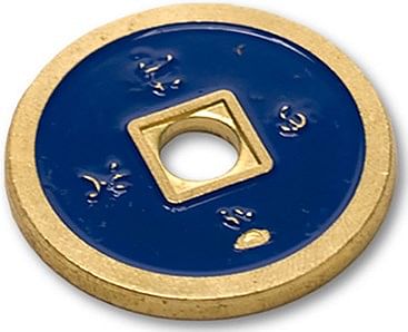 CH033 Brass by Tango Dollar Size Chinese Coin 