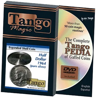 Tango Silver Line Expanded Shell Silver Half Dollar 1964 (pure silver w/DVD- - image 1