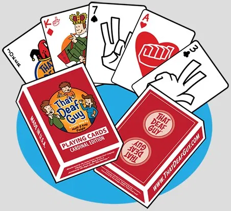 That Deaf Guy Playing Cards (Cardinal Edition) - image 2