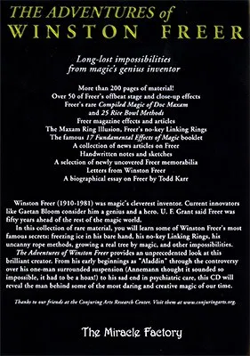 The Adventures of Winston Freer CD - image 2