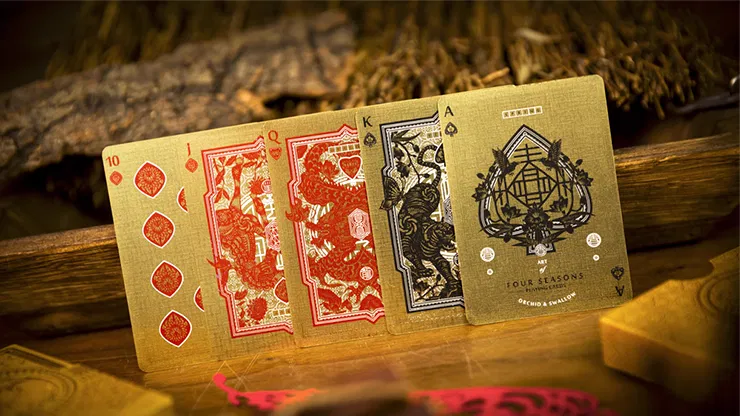 The Four Seasons Wooden Boxset Playing Cards - image 4