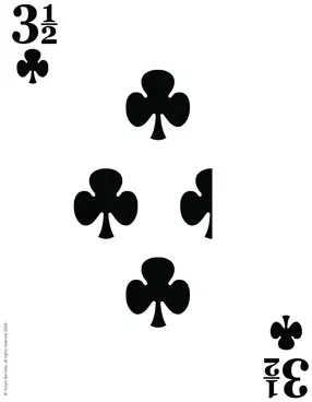 Three & a Half of Clubs Mega Card - image 1
