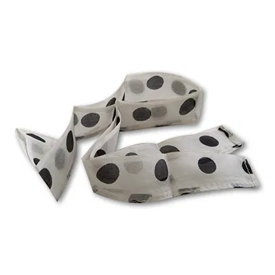 Thumb Tip Streamer (Black Dots on White)