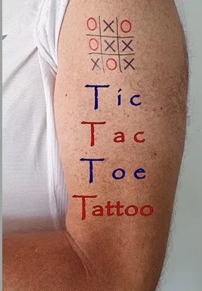Tic Tac Toe Tattoo - image 1