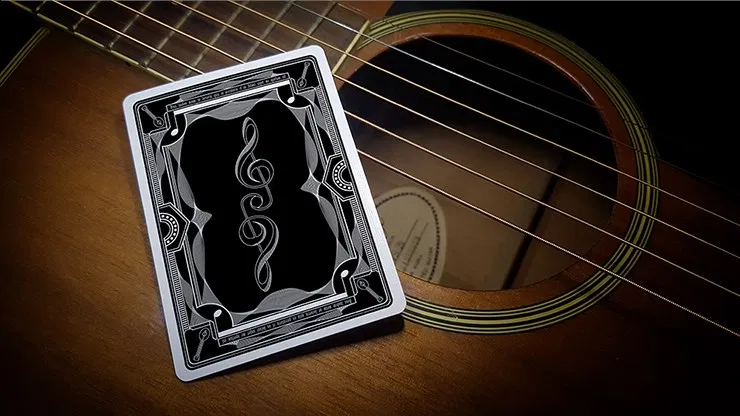 Treble Clef  Playing Cards - Black - image 2