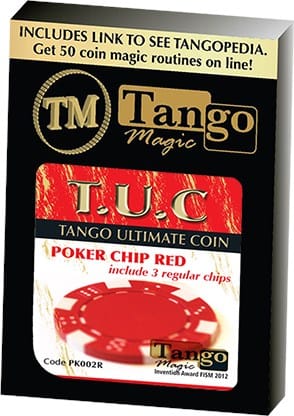 Tango Ultimate Coin - Red Poker Chip (w/ 3 Matching Chips)