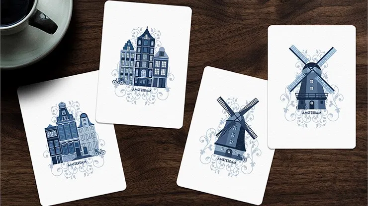 Light Blue Tulip Playing Cards - image 3