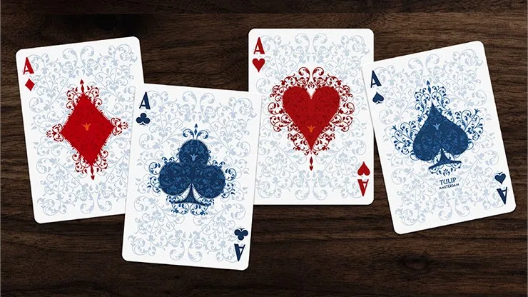 Light Blue Tulip Playing Cards - image 4
