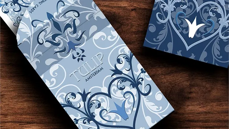 Light Blue Tulip Playing Cards - image 1