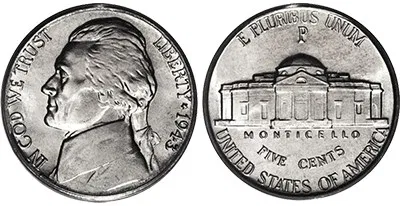 American Nickels (Roll of 40 Coins)