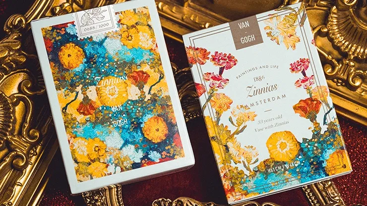 Van Gogh Zinnias Playing Cards - image 1