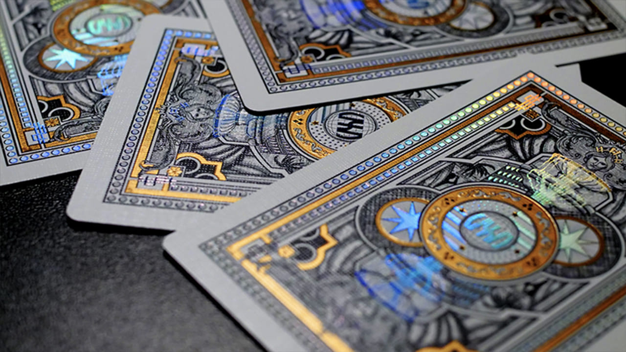 Gold Vegas Diffractor Playing Cards - thumbnail 3