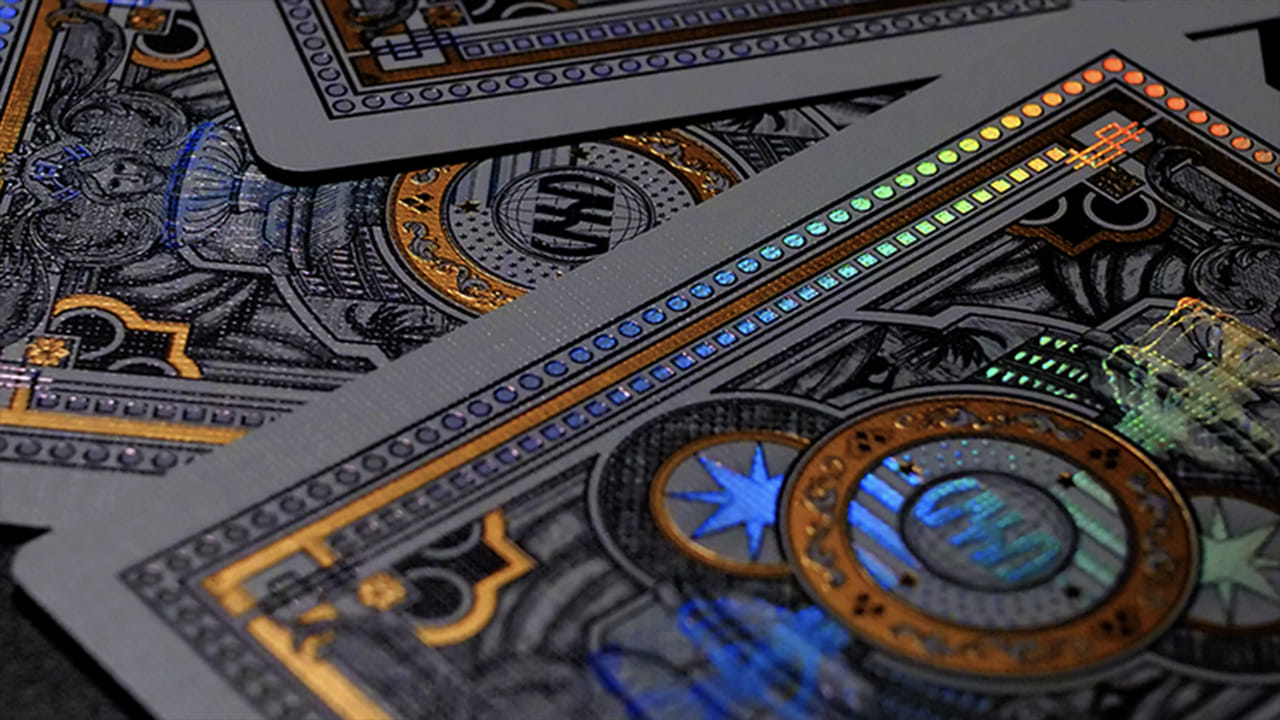 Gold Vegas Diffractor Playing Cards - thumbnail 5