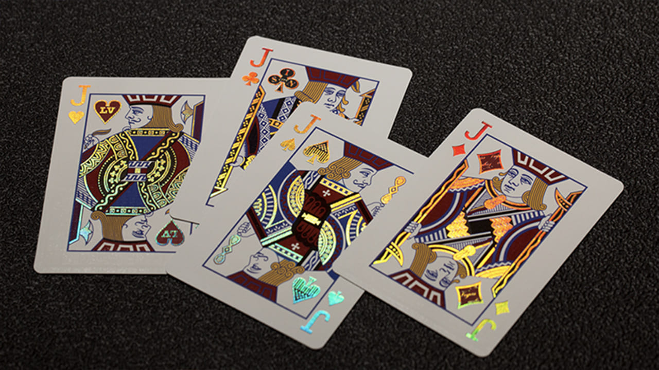 Gold Vegas Diffractor Playing Cards - thumbnail 6