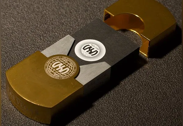 Gold Vegas Diffractor Playing Cards - image 2