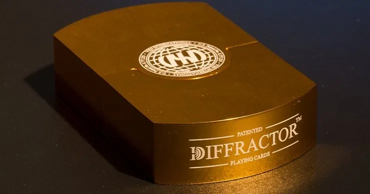 Gold Vegas Diffractor Playing Cards - image 1