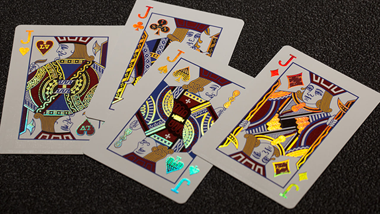 Ultraviolet Vegas Diffractor Playing Cards Vanishing Inc. Magic shop