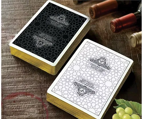 Vintage Label Playing Cards (Gold Gilded Black Edition) - image 4