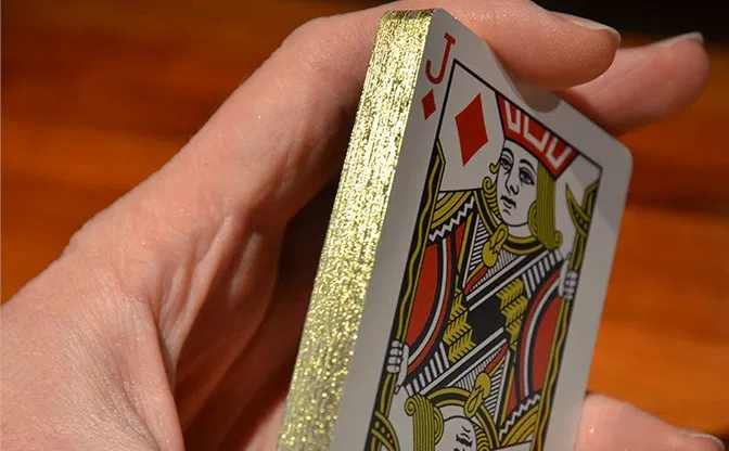 Vintage Label Playing Cards (Gold Gilded Black Edition) - image 5