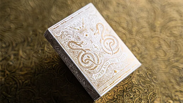 White Gold Edition V3 Joker and the Thief Playing Cards - image 1