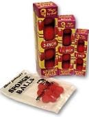 1" 4 Super Soft Sponge Balls (Black) Accessory