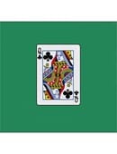 12 inch Card Silk - Queen Of Clubs Trick