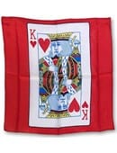 18in Silk King of Hearts Card (Red) Accessory