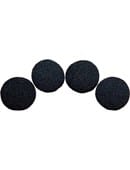 Four 3" Ultra Soft Sponge Balls (Black) Trick