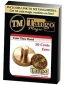 50 cents Euro Thru Hand Trick