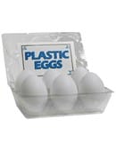 High Quality Plastic Eggs(White / 6-pack) Trick
