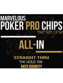 All In Series 1 Gimmicked Poker Chip Combo Pack (Hold 'em Chip/Straight Thru/Ante Gravity) Gimmicked Coin