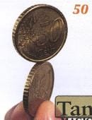 Balancing Coin - 50 Euro Cents Gimmicked Coin
