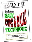 Basic Cups & Balls Technique book - Ron Bauer Book