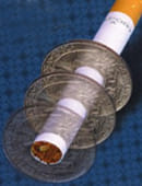 Cigarette Thru Coin - Quarter (Bélanger) Gimmicked Coin