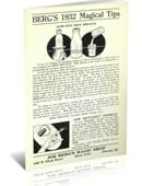 Berg's 1932 Magical Tips Ebook