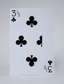 Bicycle Jumbo 3 1/2 of Clubs Card Trick