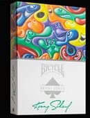 Bicycle Kenny Scharf Purple/Orange Box Set Deck of Cards