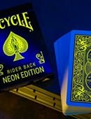 Bicycle Neon Rider Back Yellow-Starburst Deck Playing Cards Deck of Cards