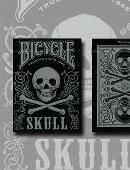 Bicycle Skull Playing Cards (Metallic Silver) Deck of cards