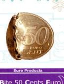 Bite Coin - 50 Euro Cents Gimmicked Coin
