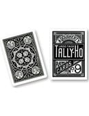 Tally Ho Fan Back (Black) Deck of Cards