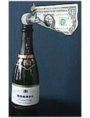 Champagne Surprise trick Trick