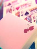 Cherry Casino House Deck Playing Cards (Flamingo Pink) Deck of Cards