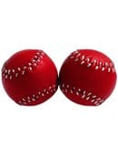 Chop Cup Balls - Red Leather Accessory