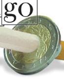 Cigarette Thru Coin - 2 Euro (Premium) Gimmicked Coin