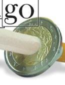 Cigarette thru Coin - 2 Euros Gimmicked Coin