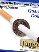 Cigarette Thru Coin - Quarter Gimmicked Coin