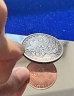Replica Copper Morgan Double Face Coin Accessory