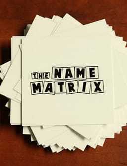 Alan Wakeling's Name Matrix Trick