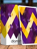 Diamon Playing Cards N° 14 Purple Star Playing Cards Deck of Cards